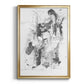 Graphite Abstract I - Modern Framed Canvas Print