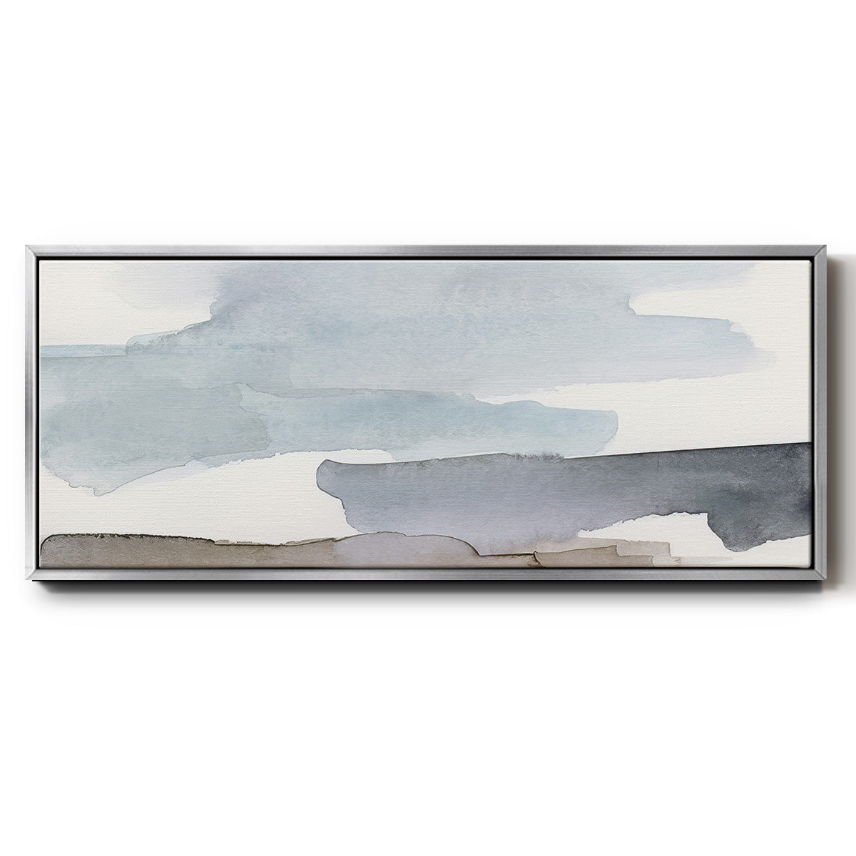 Coastal Tones III - Floater Framed Canvas Print
