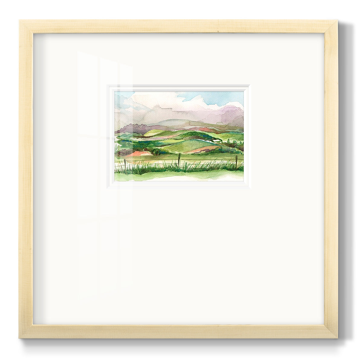Bennachie Rain II - Double Matboard Framed Print