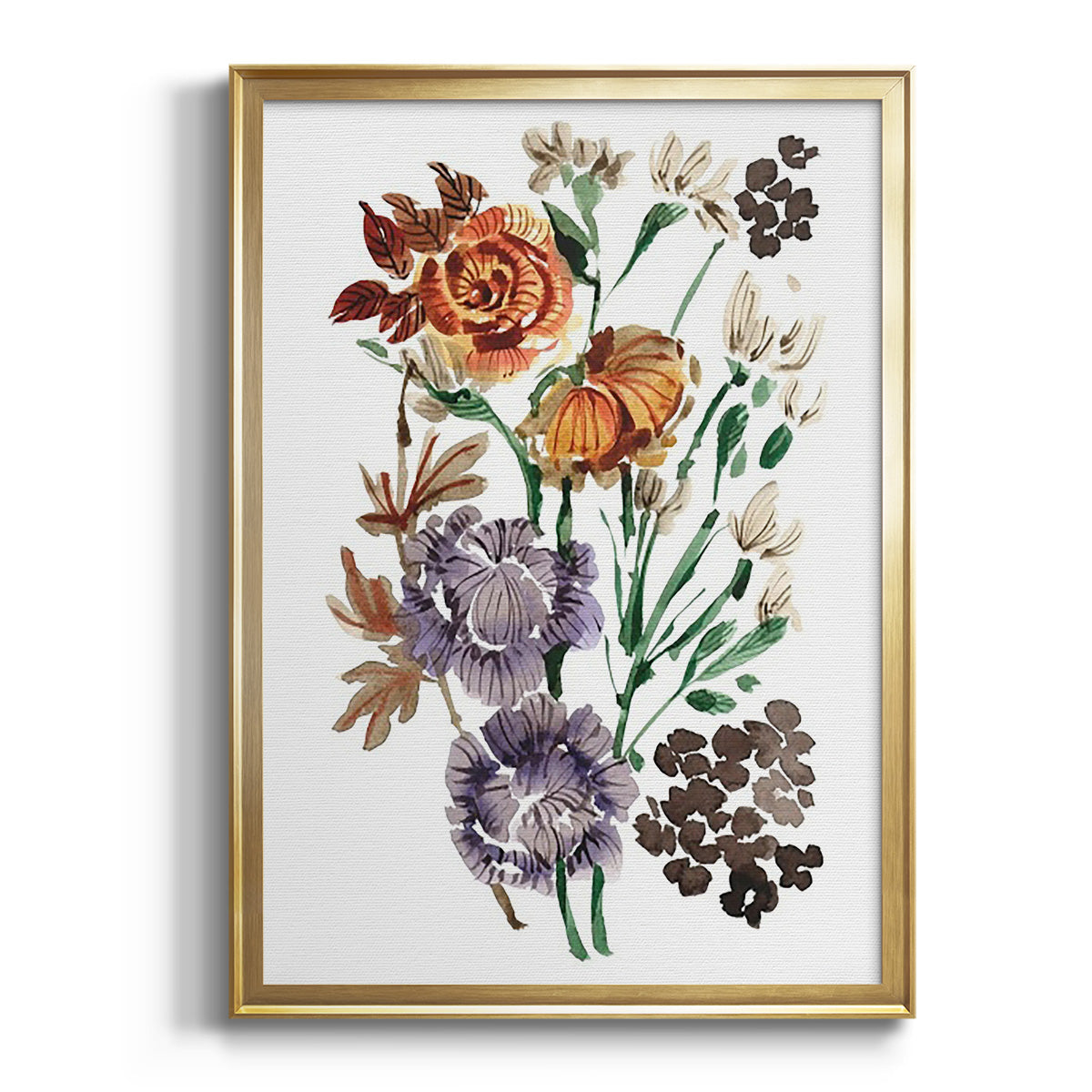 Garden Bouquets I - Modern Framed Canvas Print