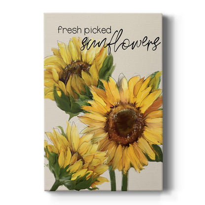 Fresh Picked Sunflowers - Canvas Art Print