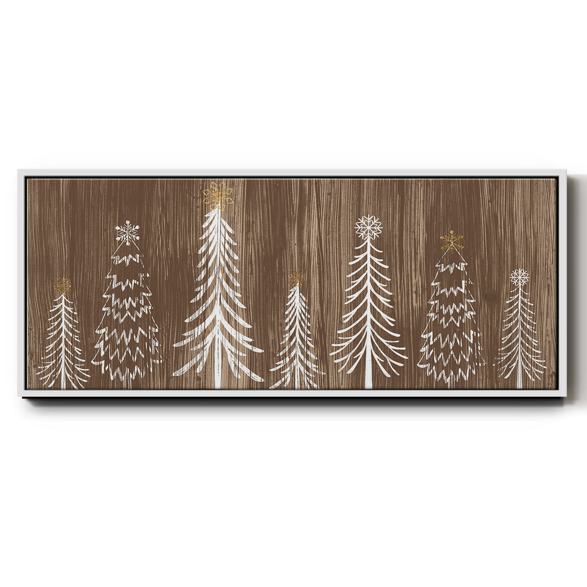 Barnwood Wonderland Collection D - Floater Framed Canvas Print