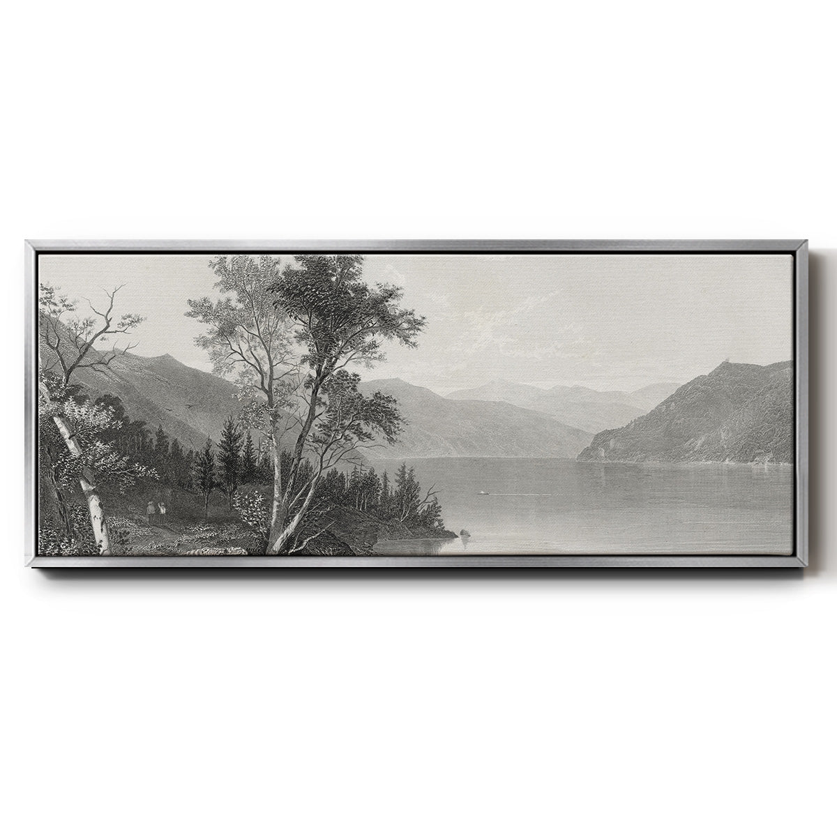 Lake George - Floater Framed Canvas Print