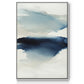 Waves I - Framed Premium Gallery Wrapped Canvas L Frame - Ready to Hang