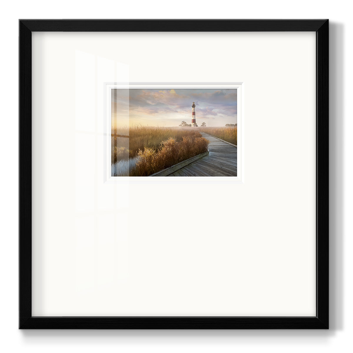 Private Path I - Double Matboard Framed Print