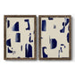 Fragment Abstraction I - Premium Framed Canvas 2 Piece Set - Ready to Hang