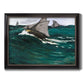 The Green Wave - Ornate Framed Canvas Print