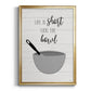 Lick the Bowl - Modern Framed Canvas Print