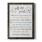 Guide to Self Care - Barnwood Framed Canvas Print