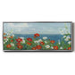 Through the Flowers - Floater Framed Canvas Print