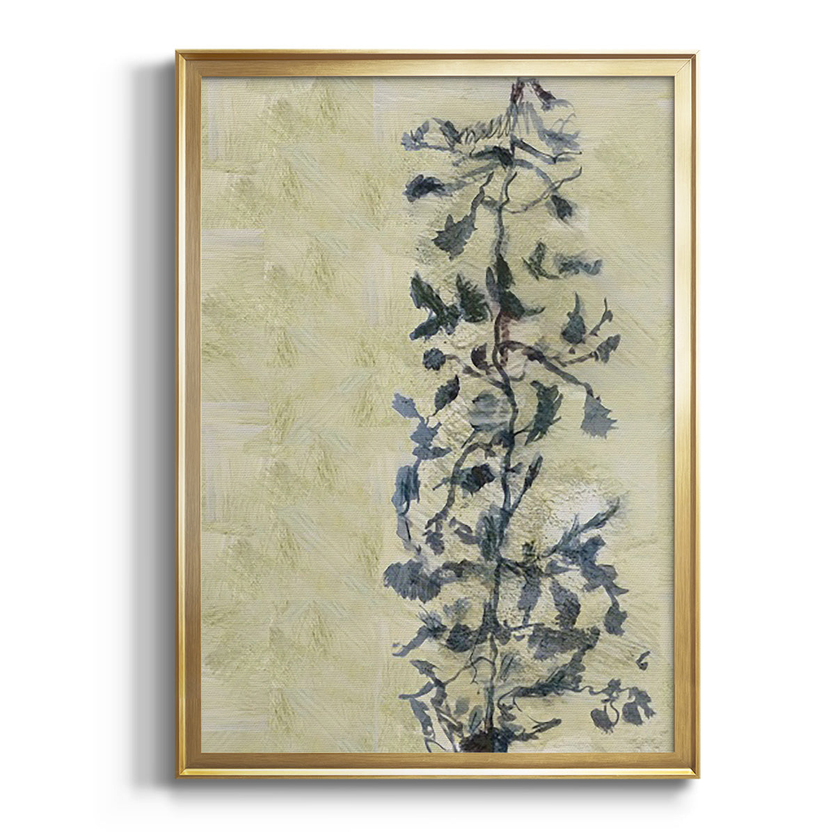 Chinoiserie 2 Tan I - Modern Framed Canvas Print