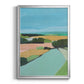 Bright Colored Countryside II - Modern Framed Canvas Print