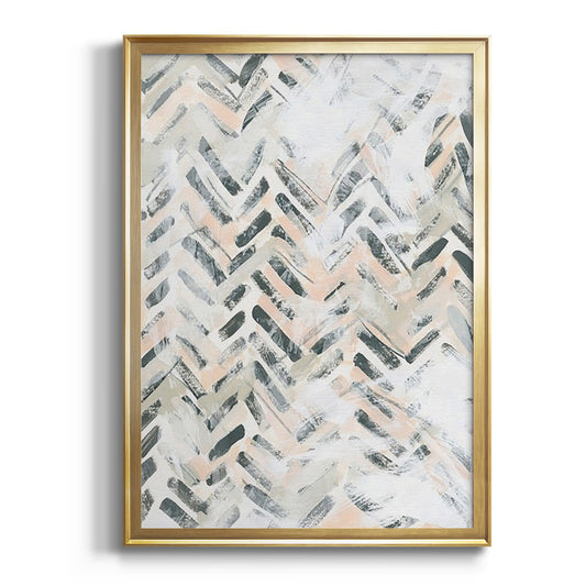 Sand Glyphs II - Modern Framed Canvas Print