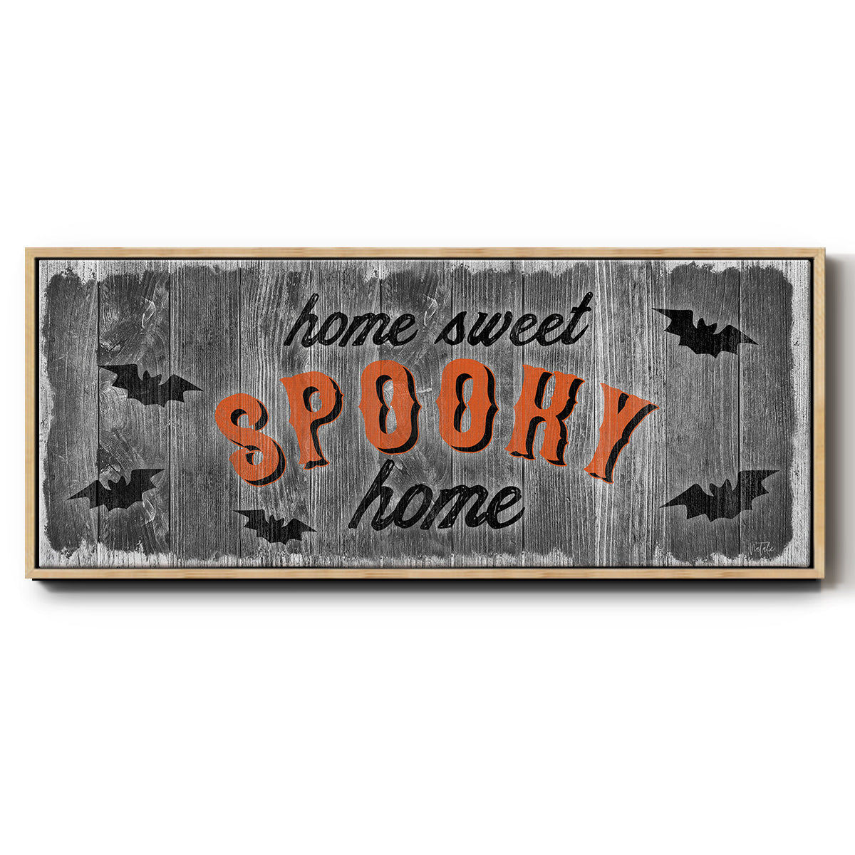 Home Sweet Spooky - Floater Framed Canvas Print