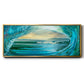 Big Wave - Floater Framed Canvas Print