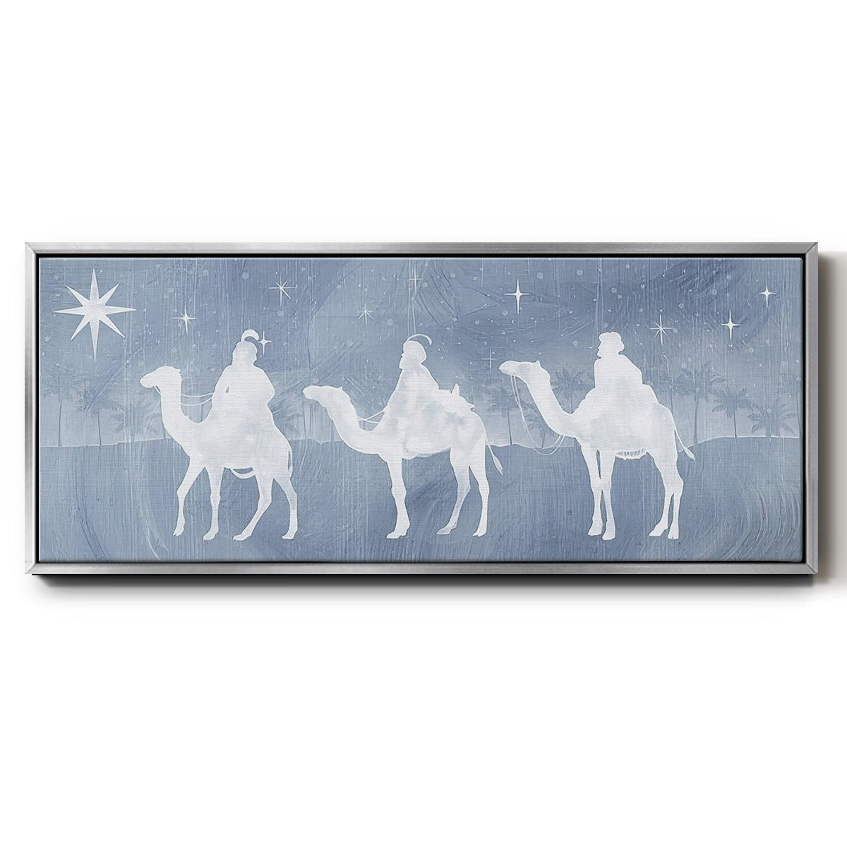 Star of Bethlehem Collection D - Floater Framed Canvas Print