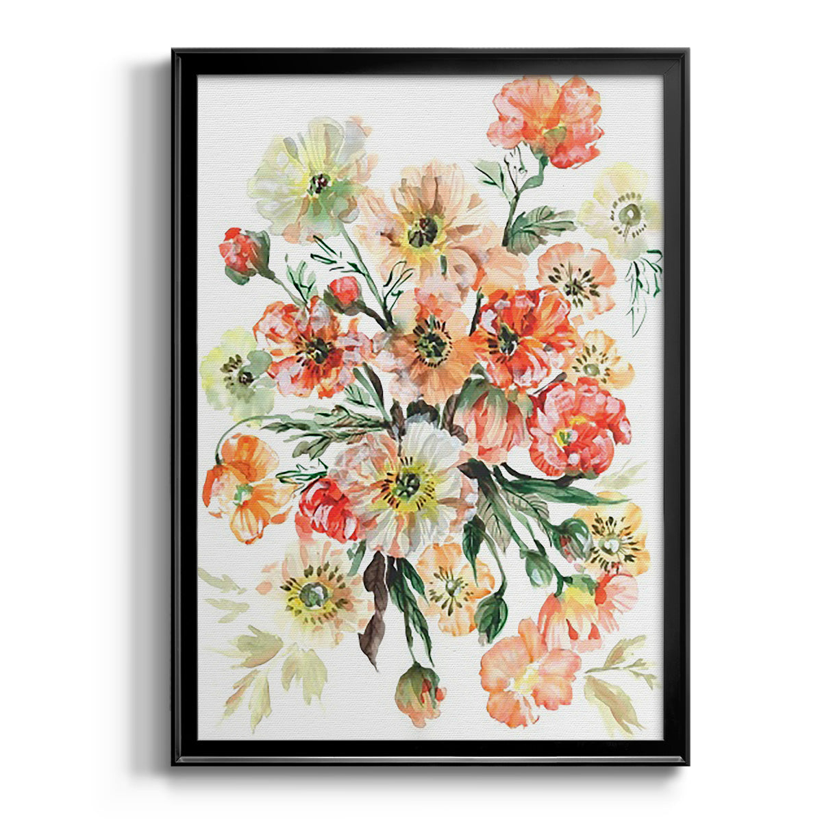 Icelandic Poppies I - Modern Framed Canvas Print