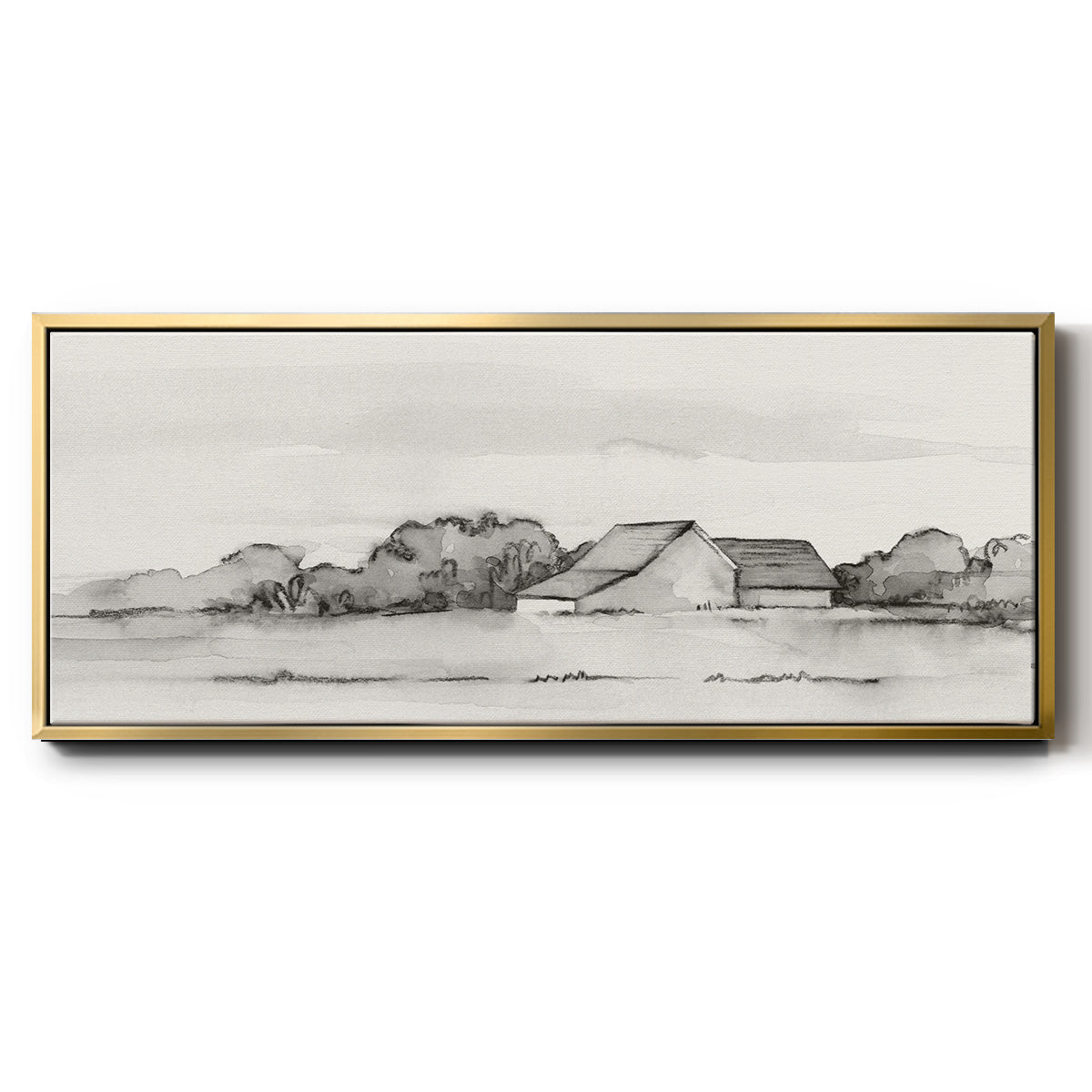 Wyeth Barn II - Floater Framed Canvas Print
