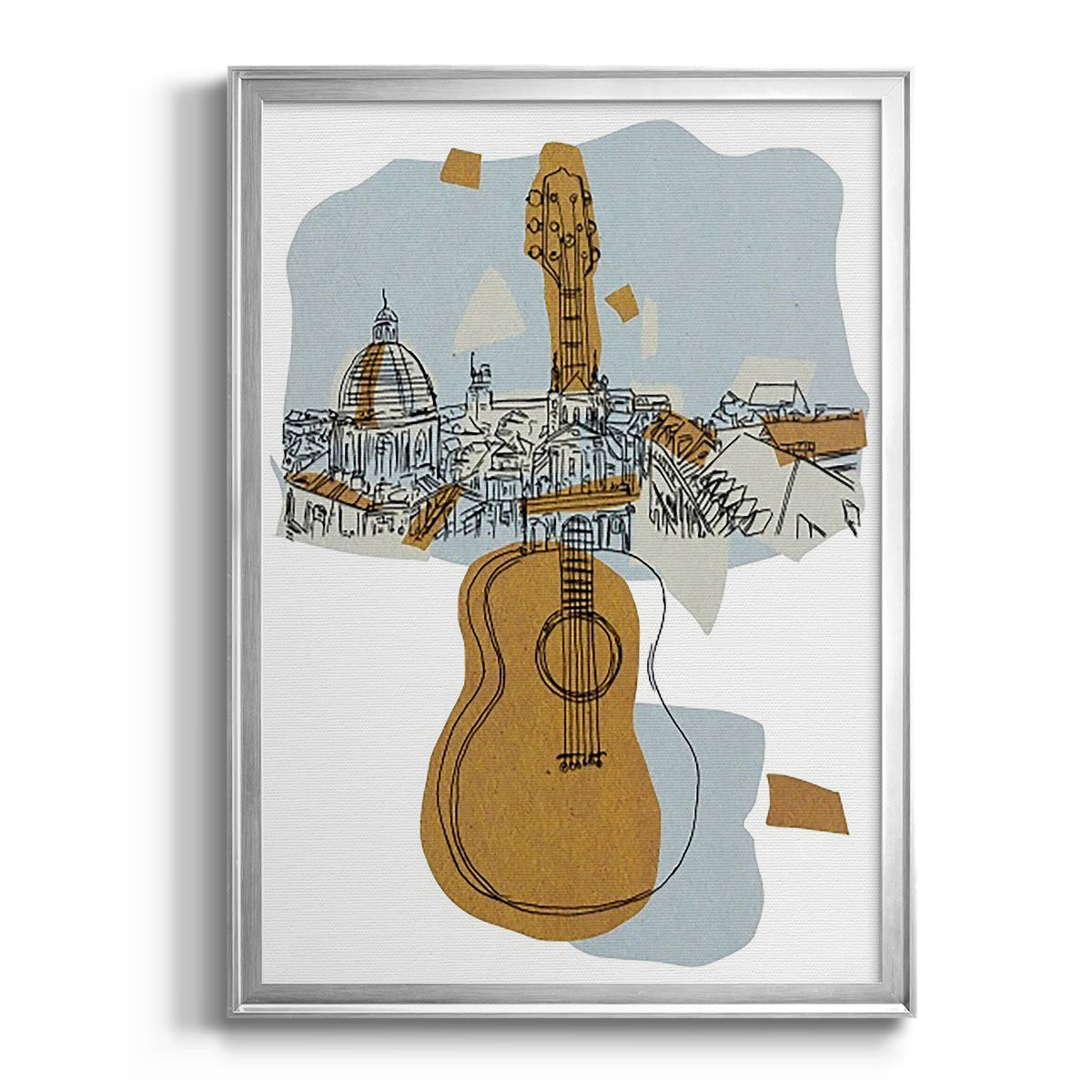 Rehearsal III - Modern Framed Canvas Print