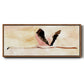 Touching Down I - Floater Framed Canvas Print