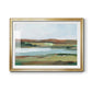 Autumn River Crossing II - Modern Framed Art Print
