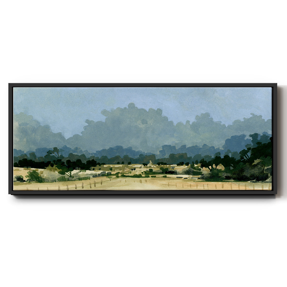 Wild Farmland I - Floater Framed Canvas Print