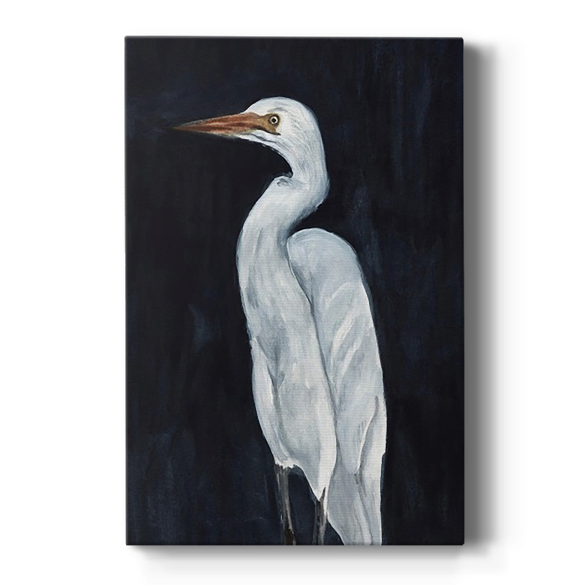 Calm Great Egret I Premium Gallery Wrapped Canvas - Ready to Hang