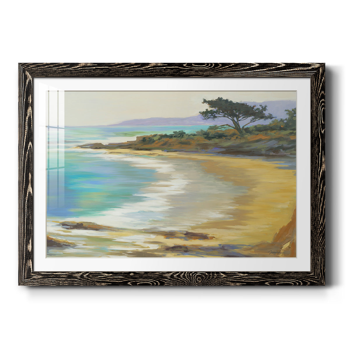 Rocky Point - Barnwood Framed Art Print