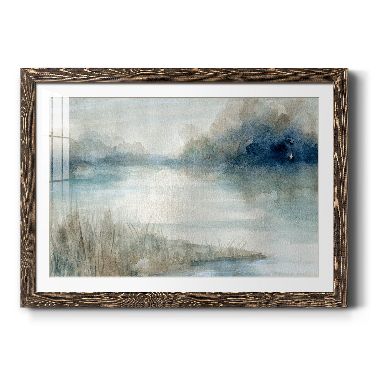 Still Evening Waters - Barnwood Framed Art Print