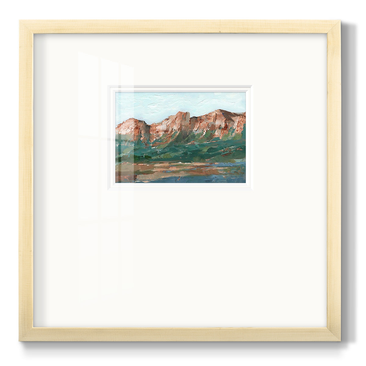 Heading West I Premium Framed Print Double Matboard