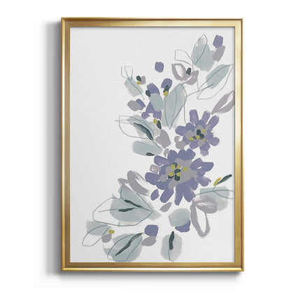 Periwinkle Patch II - Modern Framed Canvas Print