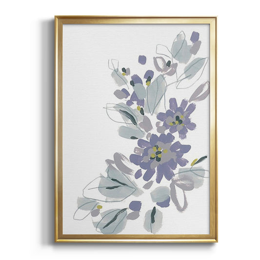 Periwinkle Patch II - Modern Framed Canvas Print