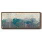 Teal Range II - Floater Framed Canvas Print