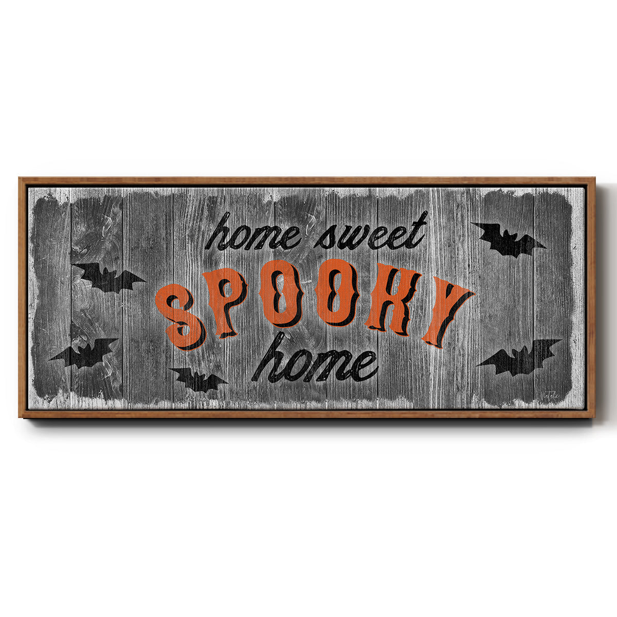 Home Sweet Spooky - Floater Framed Canvas Print