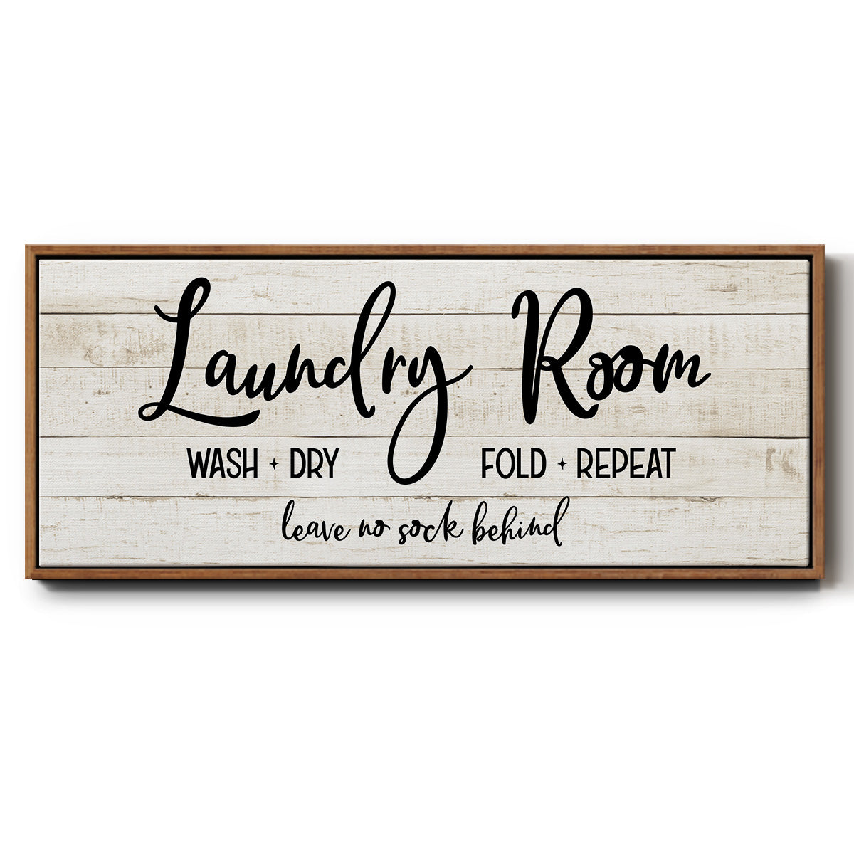 Leave No Sock Behind - Floater Framed Canvas Print