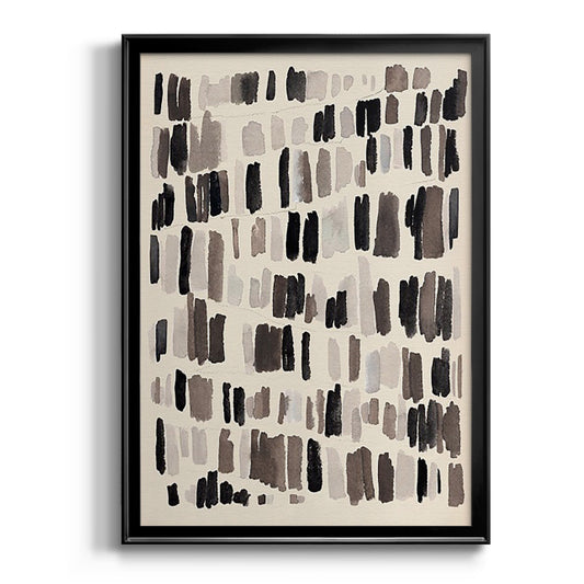 Chalk and Flint I - Modern Framed Canvas Print