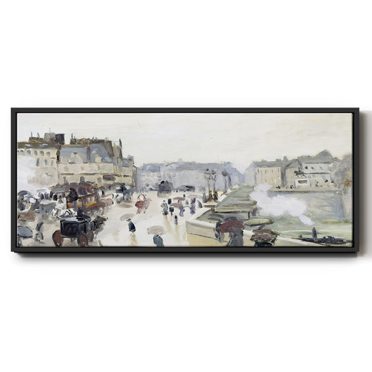 The Pont Neuf, 1872 - Floater Framed Canvas Print