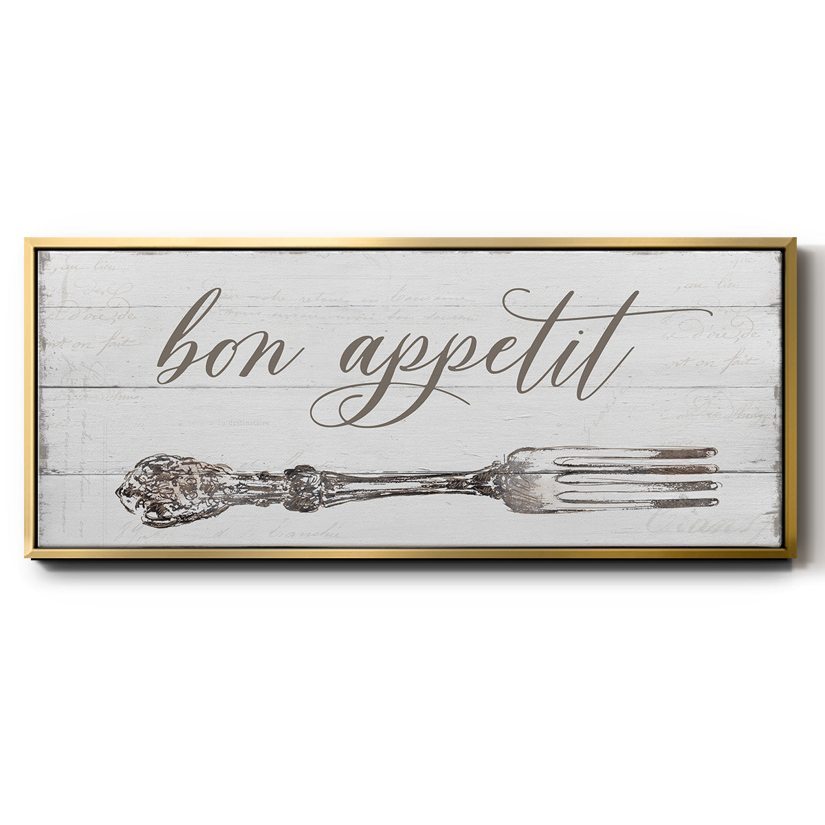 Bon Appetit - Floater Framed Canvas Print