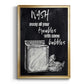 Wash Away Your Troubles - Modern Framed Canvas Print