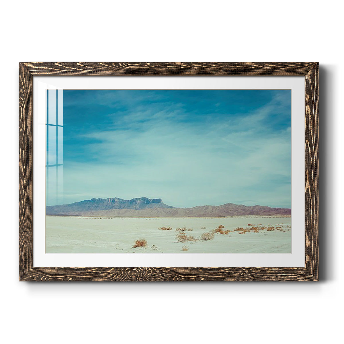 Salt Flat Walk II - Barnwood Framed Art Print