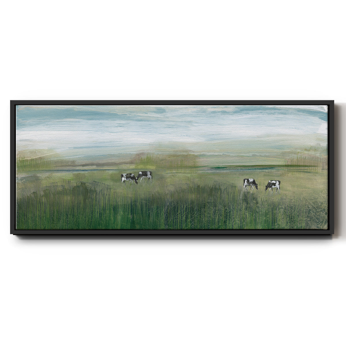 Grazing In Shandelee - Floater Framed Canvas Print