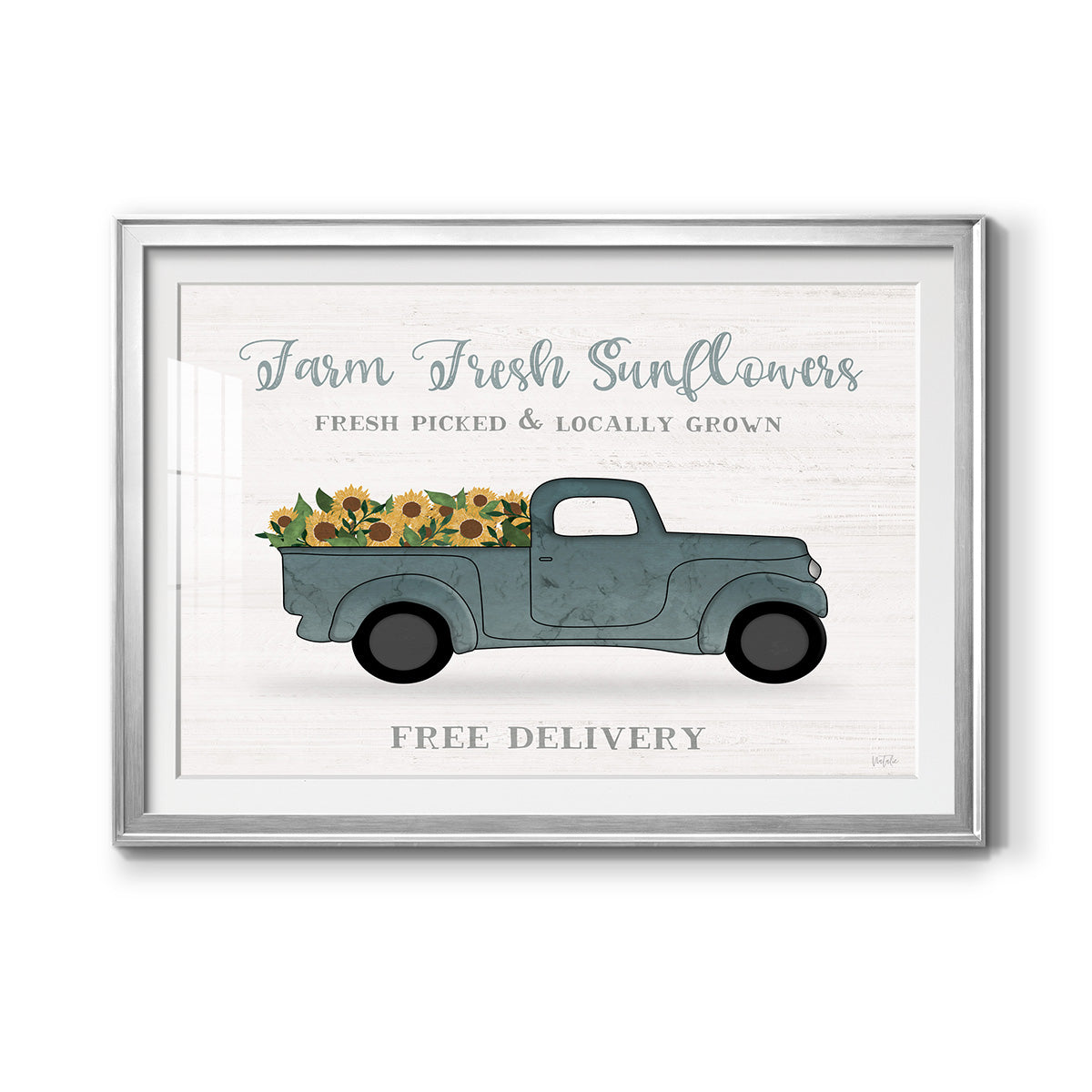 Farmers Market Truck Premium Framed Print - Ready to Hang