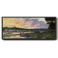The Seine at Bougival in the Evening, 1870 - Floater Framed Canvas Print