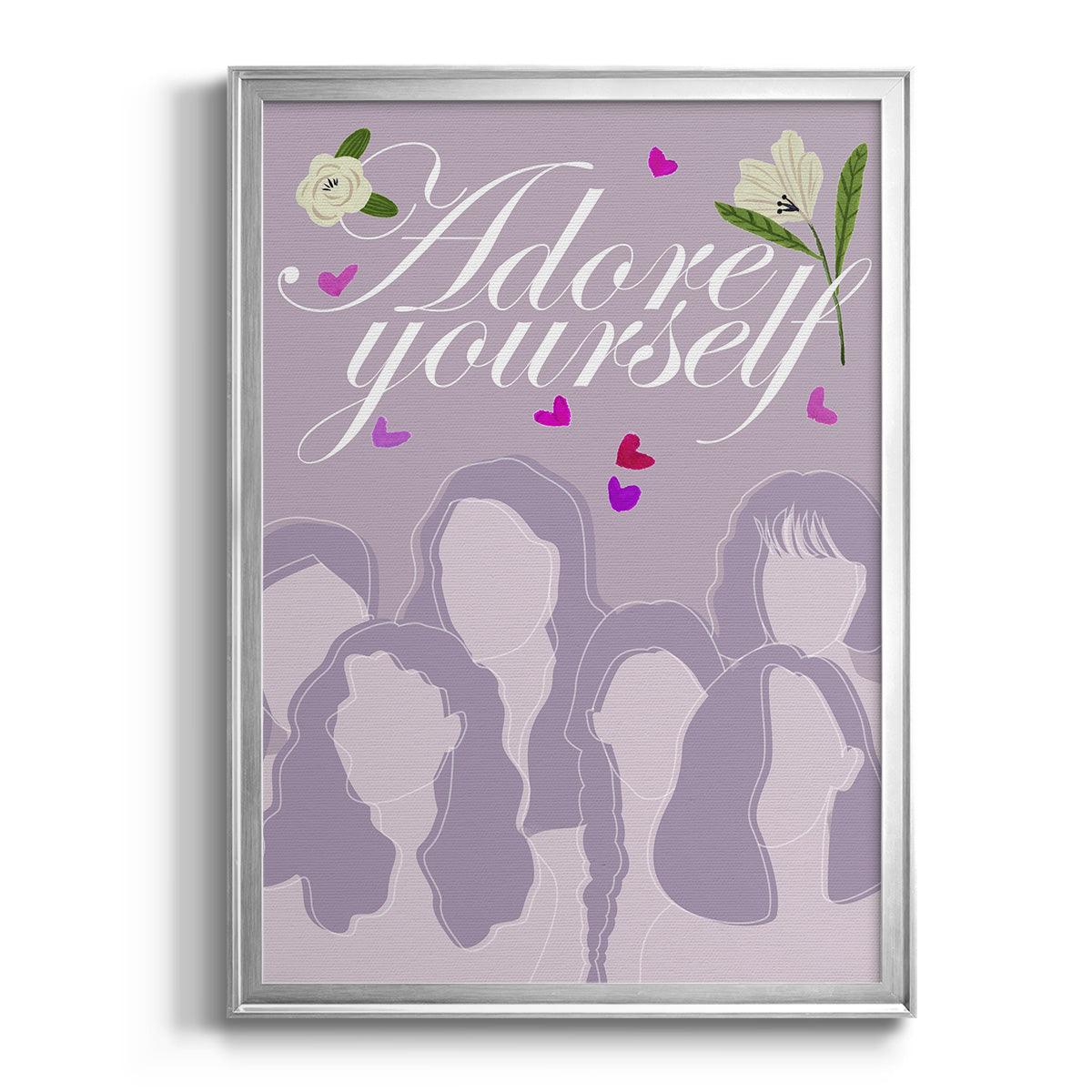 Happy Galentine's Day Collection B - Modern Framed Canvas Print