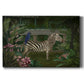 Zebra In Conservatory Premium Gallery Wrapped Canvas - Ready to Hang