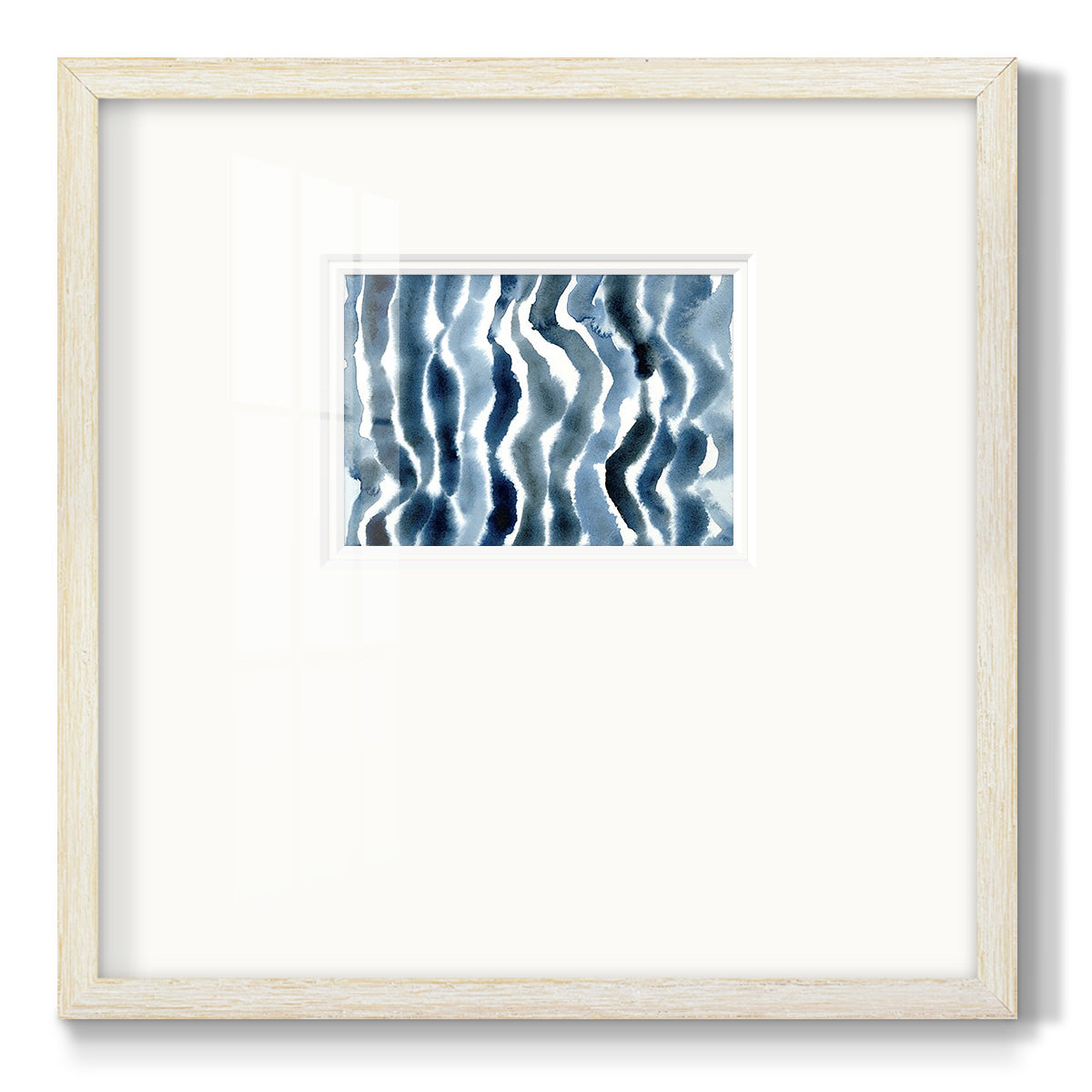 True Blue Wave II Premium Framed Print Double Matboard