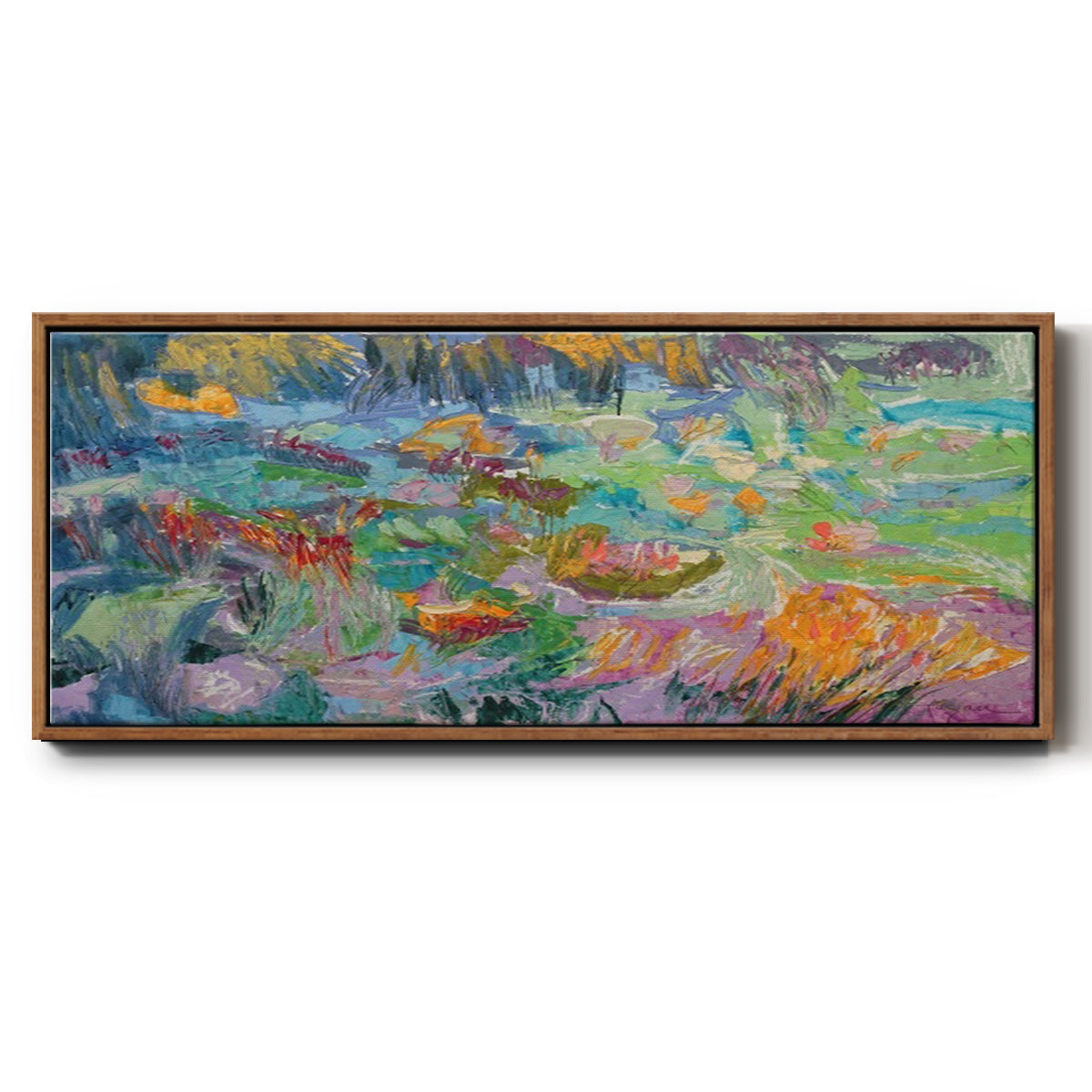 Morning Prayer - Floater Framed Canvas Print
