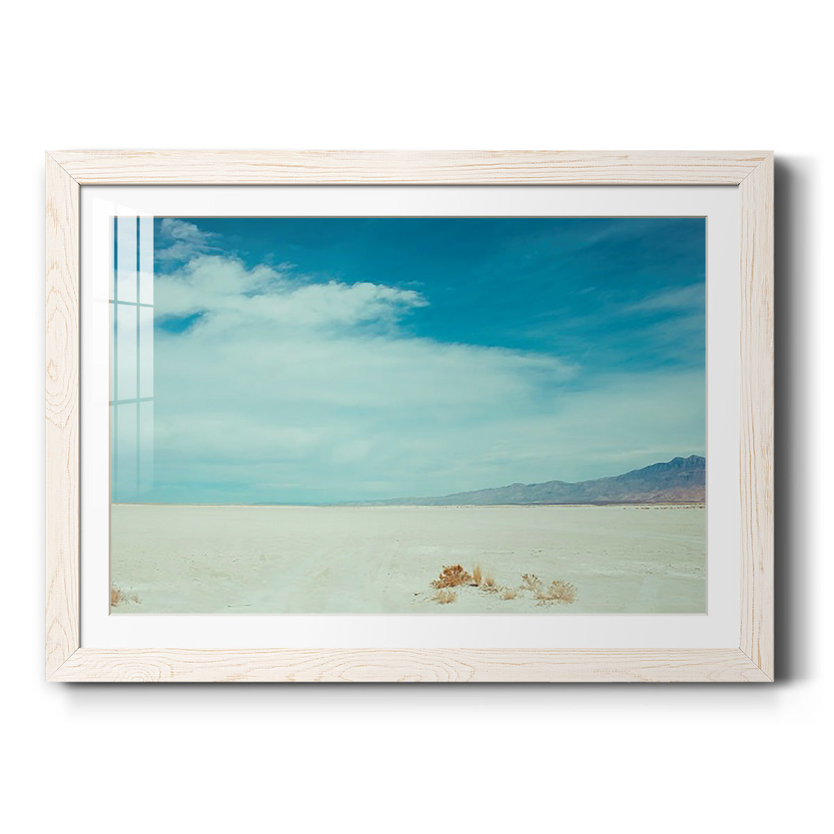 Salt Flat Walk I - Barnwood Framed Art Print