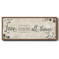 Love Conquers - Floater Framed Canvas Print
