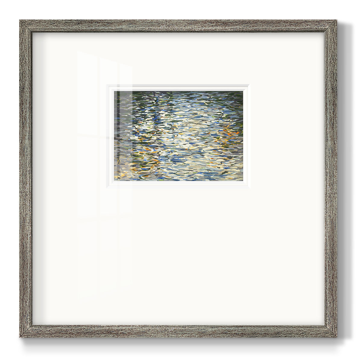 Water Reflections- Premium Framed Print Double Matboard